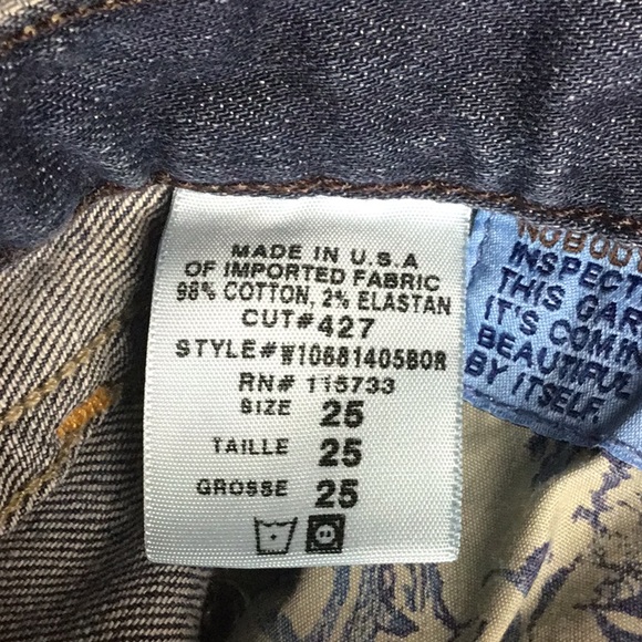 Gold Sign Denim Jeans sz 25 - Picture 7 of 8